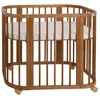 Waldin Babybett 5in1, Beistellbett aus Holz, Matratze, Produktbild-Vorschau 1