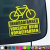 PantherPixel Fahrradfahrer Aufkleber Vorsicht Beim Produktbild-Vorschau 1