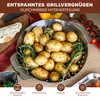 bremermann Grillkorb rund 27 x 6 x 22,5 cm Edelstahl Produktbild-Vorschau 2