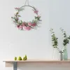 Türkranz Künstlich Blumen Metallring Hochzeit Blumenkranz Produktbild-Vorschau 7