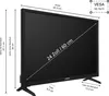 A diagram showing the dimensions of a Telefunken television. Produktbild-Vorschau