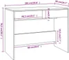 vidaXL Psací stůl Sonoma Dub 101x50x76,5 cm výrobek ze Náhled obrázku produktu 7