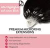 hair2heart Premium Microring Estensioni di capelli umani Anteprima dell’immagine prodotto 6