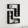 vidaXL Wandregal 2 stk. Schwarz Eichen-Optik 50 x 15 x 85 Produktbild-Vorschau 2