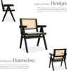 Product marketing image showcasing a chair with descriptive text. Produktbild-Vorschau