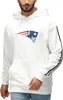 Recovered  NFL New England Patriots Fleece  Hoodie Ecru Produktbild-Vorschau 1