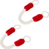Relaxdays Türkordel 2er Set, Türstopper Klinke, 60 cm lang, Produktbild-Vorschau 1