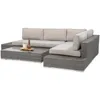 BEAUTYSOFA | FIRENZE Gartenlounge Ecksofa Dunkelgrau – Produktbild-Vorschau 6