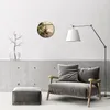 Glasuhr Wanduhr Küchenuhr Echt-Glas 30fi cm Oliven braun Produktbild-Vorschau 4
