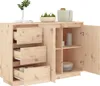 Szafka, 111x34x75 cm, lite drewno sosnowe Podgląd zdjęcia produktu 4