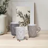 Schöne Kaffeetassen 6er Set einfarbig mit Herzen Produktbild-Vorschau 9