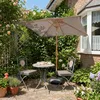 Sekey Rechteckiger Sonnenschirm 200x150 cm Holzoptik, Produktbild-Vorschau 2