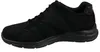 A side view of a black Skechers athletic shoe. Produktbild-Vorschau