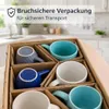 BigDean 6 moderne Kaffeebecher 400 ml farbige Kaffeetassen Produktbild-Vorschau 4