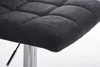 Close-up of the seat of a dark gray bar stool. Náhled obrázku produktu