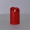 Bougie Led Rouge Métallisée Lumière Led Chaude, Finition Voir les images du produit 5