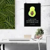 Mr. & Mrs. Panda Bild Avocado Kern DIN A4 - Kreidetafel - Produktbild-Vorschau 2