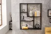 Wandregal SLIM LINE 90cm Esche Holzoptik schwarz Produktbild-Vorschau 3