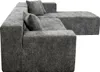 Ecksofa aus strukturiertem Stoff "Tessaro" – 4-Sitzer – Produktbild-Vorschau 5