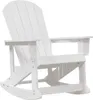 vidaXL Adirondack-Schaukelstuhl Weiß 92 x 73,5 x 92 cm HDPE Produktbild-Vorschau 1