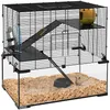 PawHut Hamsterkäfig, Nagetierkäfig, 3 Ebenen mit Rad, Produktbild-Vorschau 1