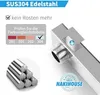 Brausearm, 40cm Edelstahl Quadratisch Wandarm Duscharm für Produktbild-Vorschau 3