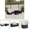 The Living Store 8-tlg. Garten-Sofagarnitur mit Kissen Produktbild-Vorschau 1