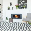 relaxdays Grauer Holzkorb Kunstleder Produktbild-Vorschau 2