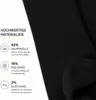 Damen Strumpfhose aus Baumwolle Glatt Unifarben Schwarz Produktbild-Vorschau 2
