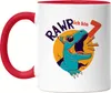 Raw Ich Bin 7 Tasse Rot Geschenkidee 7. Geburtstag Produktbild-Vorschau 1