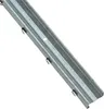 A metal fence post with clips and a hole, shown on a white background. Produktbild-Vorschau