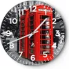 Wanduhr - Rund - Glasuhr - Großbritannien London Telefon Produktbild-Vorschau 1