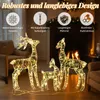 LEADZM 3-teiliges Weihnachtsbeleuchtung Rentier Irisieren, Produktbild-Vorschau 5