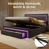 MODFU Čalouněná postel 180 x 200, dvoulůžko s úložným Náhled obrázku produktu 4
