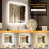 WISFOR LED Badspiegel mit Beleuchtung 80x80cm, Spiegel mit Produktbild-Vorschau 6