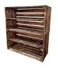 A set of two stacked wooden crates, presented as shelving units, against a white background. Náhled obrázku produktu