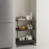 Carrello da nicchia Relaxdays, 3 ripiani, design Anteprima dell’immagine prodotto 3