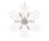 Weihnachtsdeko Schneeflocke Transparent & Silberfarben Ø 21 Produktbild-Vorschau 5
