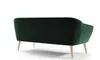 3 Sitzer Sofa mit Beinen skandinavisches Sofa grün HOCKER Produktbild-Vorschau 3