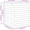 vidaXL Pflanzkübel Weiß 40x40x46 cm Massivholz Kiefer Produktbild-Vorschau 7