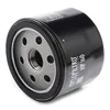A black oil filter with silver metal components is shown against a white background. Náhled obrázku produktu