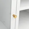 TV-Schrank Weiß 105x35x52 cm Stahl und Glas Produktbild-Vorschau 8