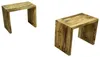 Beistelltisch 50x40x30cm Sitzhocker in geflammt Produktbild-Vorschau 6