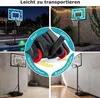 COSTWAY LED Basketballkorb mit Rollen, Ständer, 115-144 cm, Produktbild-Vorschau 8