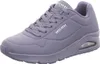 A single purple Skechers sneaker is shown from a side angle against a white background. Voir les images du produit