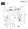 Lit mezzanine pour enfant 90 x 200 cm en pin, aggloméré et Voir les images du produit 4