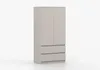Drehtürenschrank Kleiderschrank Schrank 90 cm Produktbild-Vorschau 4