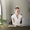 Ergonomická kancelářská židle ML-Design, černá, výškově Náhled obrázku produktu 9