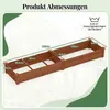 COSTWAY Hochbeet Holz, Gartenbeet mit 2 Pflanzkästen und Produktbild-Vorschau 2