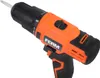 A close-up, angled view of a cordless drill on a white background. Produktbild-Vorschau